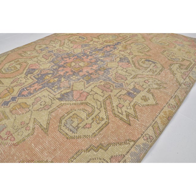 1950s Oushak Anatolian Floral Carpet For Sale - Image 9 of 10