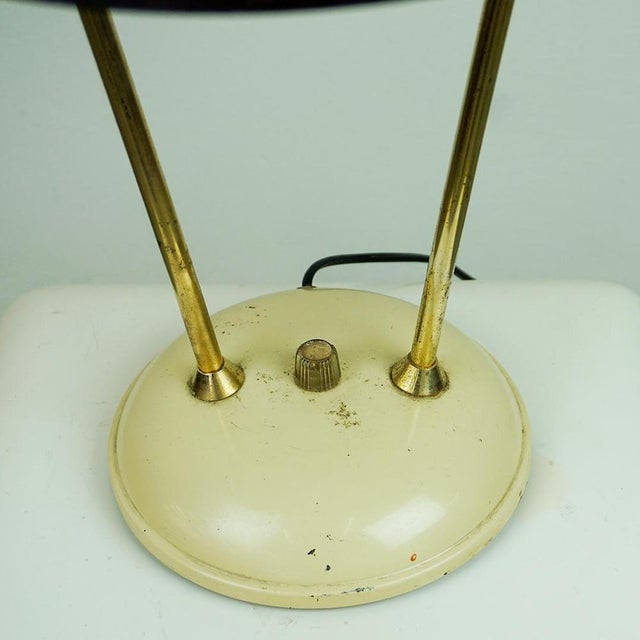 Metal Mid-Century Italian Adjustable Brass Table Lamp, 1950s For Sale - Image 7 of 12