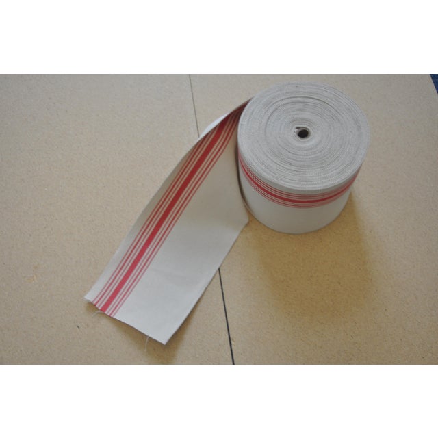 1970s Vintage Cotton Canvas Webbing Trim For Sale - Image 5 of 6