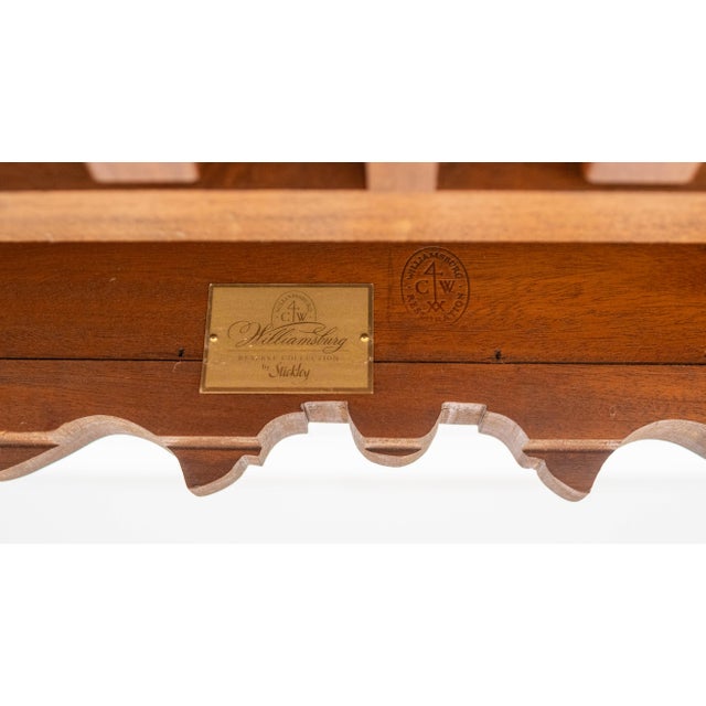 Stickley Colonial Williamsburg Mahogany Tea Table For Sale - Image 13 of 14