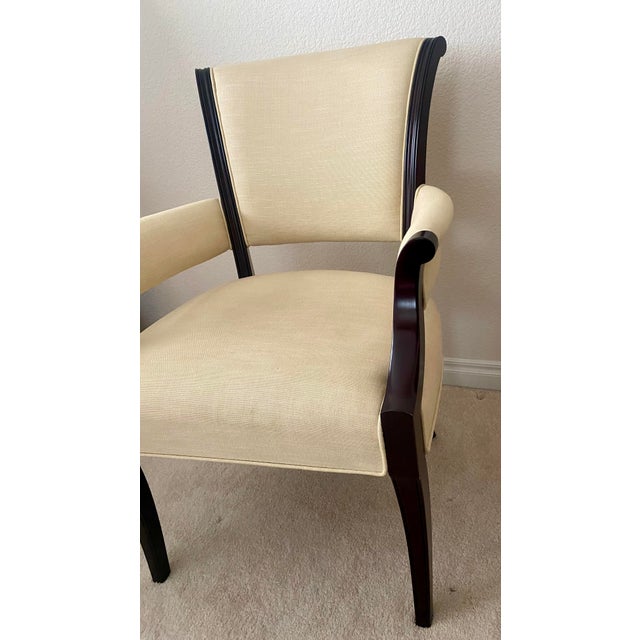 Vintage Baker Furniture Barbara Barry Modern Regency Exquisite Pair Accent Armchairs For Sale - Image 10 of 16