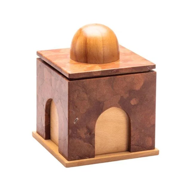 Marble and Wood Quba Box by Gabriele D'angelo for Kimano For Sale - Image 6 of 6