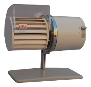 Vintage HL1 Multiwind 125V Fan by Reinhold Weiss for Braun AG, 1970s