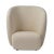Haven Lounge chair cream by Warm Nordic Dimensions: D107 x W84 x H 110 cm Material: Textile upholstery, Foam, Spring...