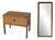 Mirror and Drawer Cabinet in Oak by Kai Kristiansen, 1960s, Set of 2 For Sale