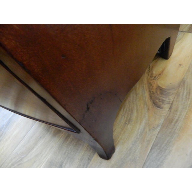 Regency Mahogany Bow Front Chest of Drawers For Sale - Image 16 of 18