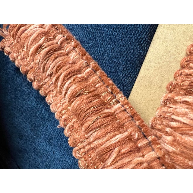 Vintage Chenille Tassel Fringe Trim Rust Orange 2" For Sale - Image 4 of 5