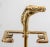 Gold Vintage French Brass Horse Head Fireplace Tool Set, Jansen Style, 1940s For Sale - Image 8 of 14