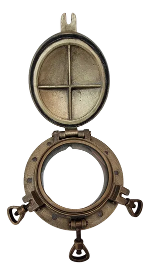 Ship Porthole in Brass, 1940s