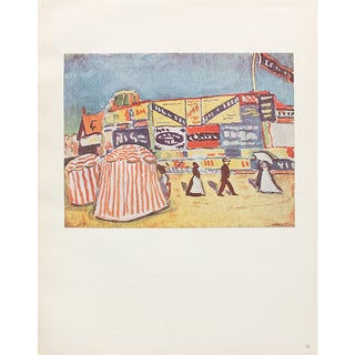 1950 After Albert Marquet "The Posters in Trouville", German Edition Offset Lithograph For Sale