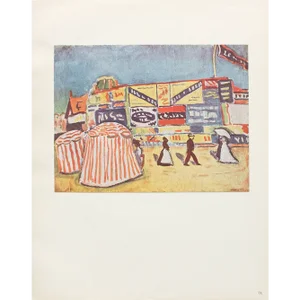 1950 After Albert Marquet "The Posters in Trouville", German Edition Offset Lithograph