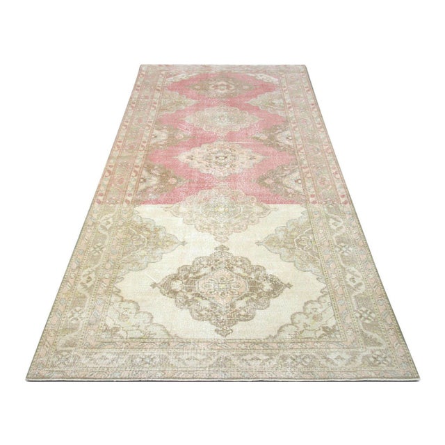 1960s Turkish Oushak Rug For Sale In Los Angeles - Image 6 of 6