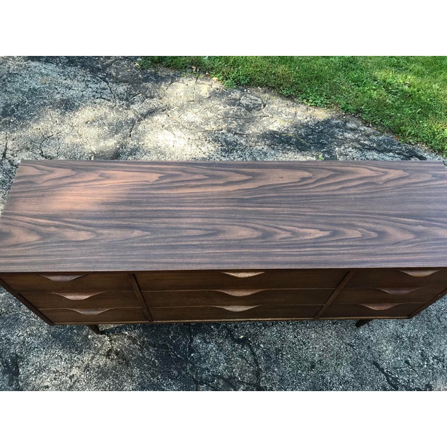 1966 Ward Furniture Mfg. Walnut Dresser & End Tables Set of 3 Chairish