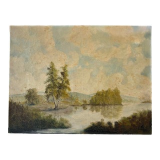 Late 19th Century Landscape Oil Painting - Unsigned For Sale