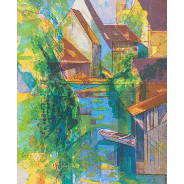 Camille HILAIRE (1916-2004) La Lauch in Colmar, 1975 Original color lithograph Signed in pencil On Japanese paper, 30 x 40...