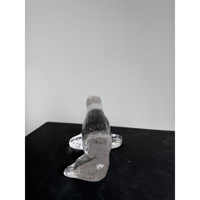 Pukeberg Glass Company Vintage Swedish Glass Seal by Uno Westerberg for Pukeberg Glass, 1970s For Sale - Image 4 of 6