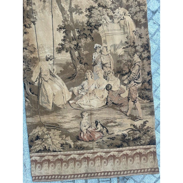 Antique French Aubusson Jacquard Tapestry Panel, 1920s For Sale - Image 4 of 18