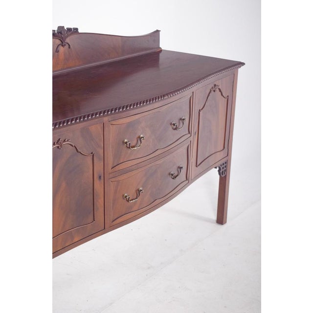 Antique European Sideboard in Mahogany, 1890s For Sale - Image 4 of 9
