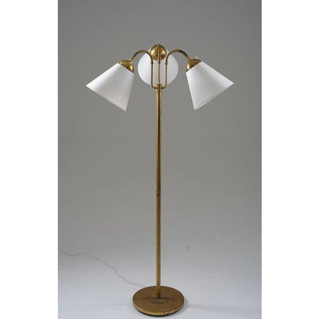 Swedish Modern Floor Lamp from Böhlmarks, 1940s For Sale - Image 3 of 9