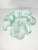 2010s Contemporary Murano-Style Italian Sea Green Blue Ruffled Swirl Tall Vase For Sale - Image 5 of 8