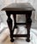 Antique English oak joint stool. Gently sloping top. Intricately carved turned legs. Stretcher frame. Popular from the...
