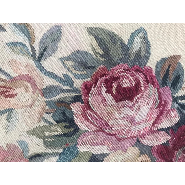 Vintage Aubusson Bed Tapestry For Sale - Image 3 of 5