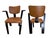 1950s 1950’s Mid-Century “Thonet” Ebony Wood Arm Chairs - Set of 6 For Sale - Image 5 of 6