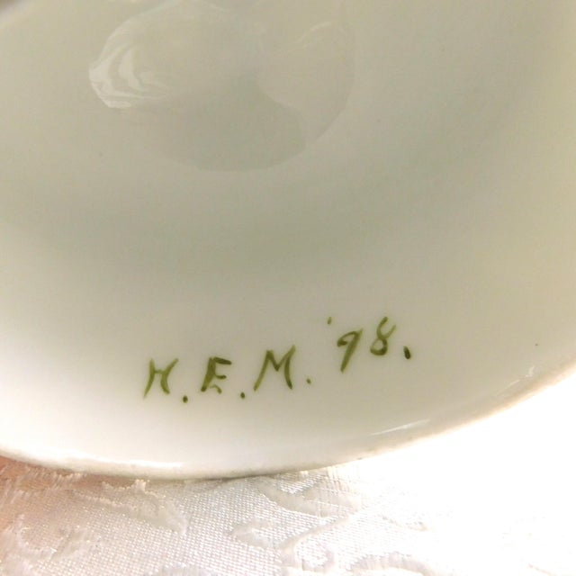 Ceramic 1900s Jean Pouyat Limoges Chocolate Pot For Sale - Image 7 of 13