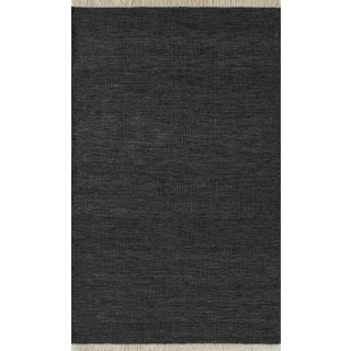 Momeni Cove Charcoal Hand Woven Area Rug 5' X 8' For Sale