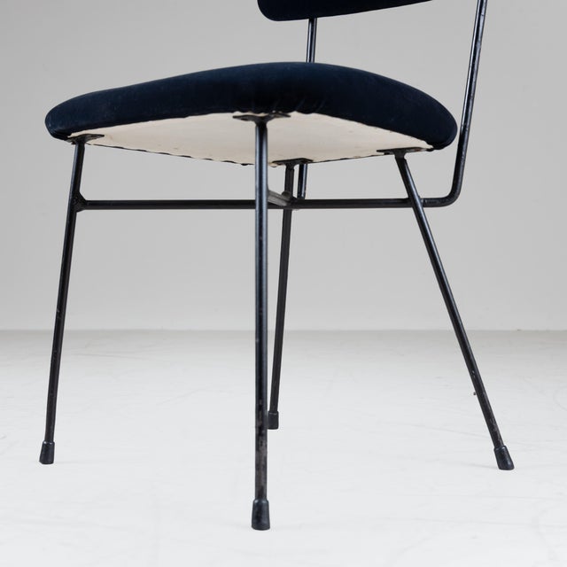Black Elettra Chairs by BBPR for Arflex, 1954, Set of 4 For Sale - Image 11 of 18