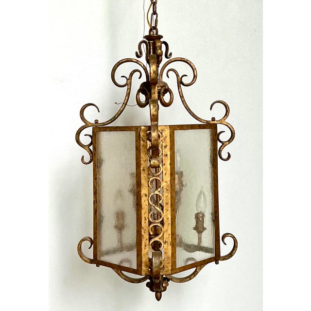 Early 20th Century Vintage Regency Gilt Rings Lantern For Sale - Image 5 of 12