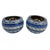 Monica Backstrom for Kosta Boda Tonga Line Tea Glass Bowls- A Pair For Sale - Image 9 of 9
