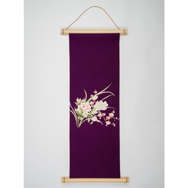 Early 21st Century Japanese Ceremonial Silk Wall Tapestry by Renaras For Sale - Image 5 of 5