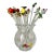 Vintage Blown-Glass Swizzle Sticks-Fruit, Birds-Set 18 For Sale
