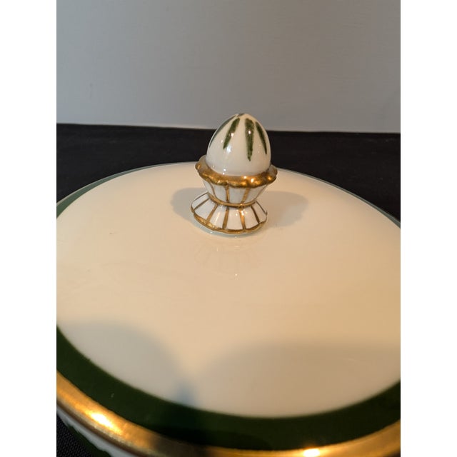 Meissen Green Ivy Sugar & Creamer Set, Swan Handle Creamer – First Quality, 19th/20th C. For Sale - Image 11 of 16