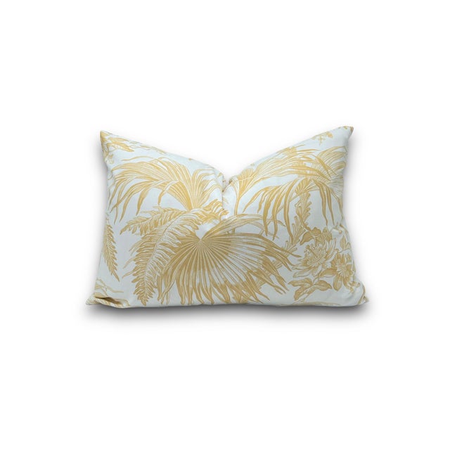 Add a touch of botanical elegance to any room with this Schumacher Toile Tropique pillow cover. 100% cotton Printed on...