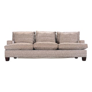 Barbara Barry for Baker Loose Back Sofa in Taupe Upholstery For Sale