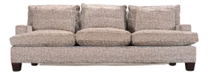 Barbara Barry for Baker Loose Back Sofa in Taupe Upholstery