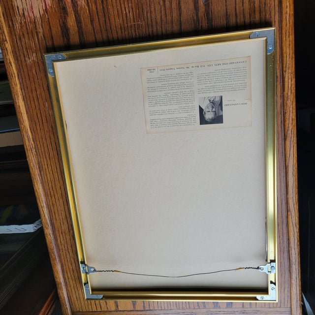 Vintage Don Cannavaro Framed and Signed Lithograph ' Us Capitol Dome Washington TexasThriftJunkie (560) For Sale - Image 17 of 17