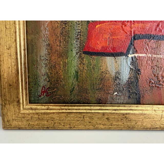 Abstract Original Abstract Oil Painting Alena Kalen Cadence Musical Art Contemporary, Coa For Sale - Image 3 of 7