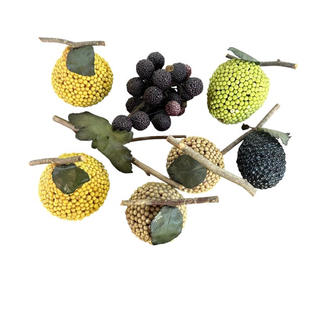 Beaded Vintage Decorative Fruit Lot Set of 7 For Sale - Image 10 of 10
