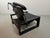 Brutalist Black Leather Armchair with Black Wooden and Metal Chrome Frame by Sonja Wasseur, Netherlands, 1970s For Sale - Image 6 of 18