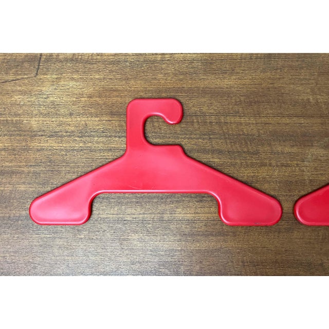 Red Mid-Century Modern German Red Space Age Coat Hanger, 1960s, Set of 3 For Sale - Image 8 of 18