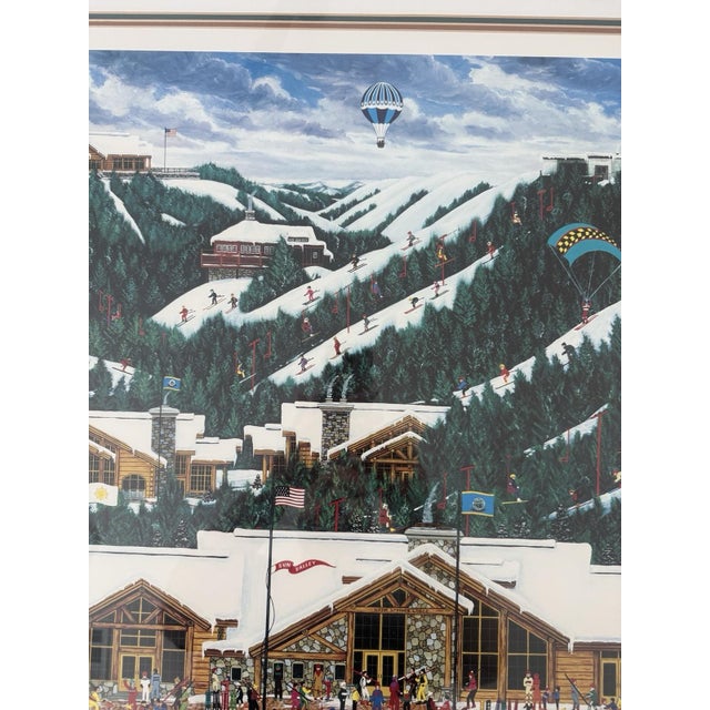 White Framed, Hand-Signed Lithograph by Jane Wooster Scott Titled "Mountain Majesty” For Sale - Image 8 of 13