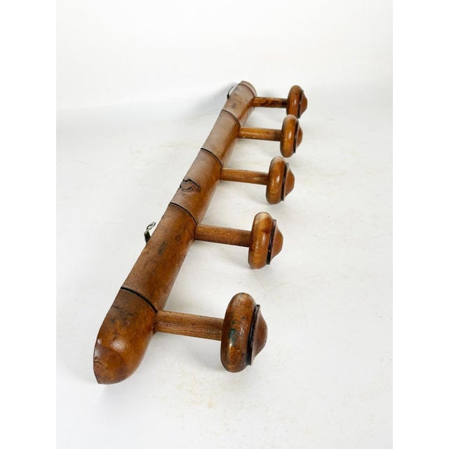 Wooden Coat Rack, France, 1940s For Sale - Image 4 of 11