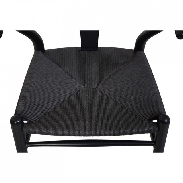 CH24 Wishbone Chairs in Black Lacquered Oak from Hans Wegner, 2000s, Set of 4 For Sale - Image 4 of 18