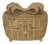 Gold Wicker Bow Basket Box For Sale