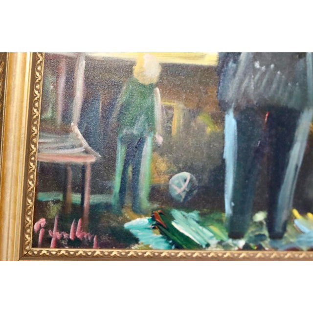 Göte Lundberg, Looking Through the Window, 1960s, Oil on Canvas, Framed For Sale - Image 4 of 11
