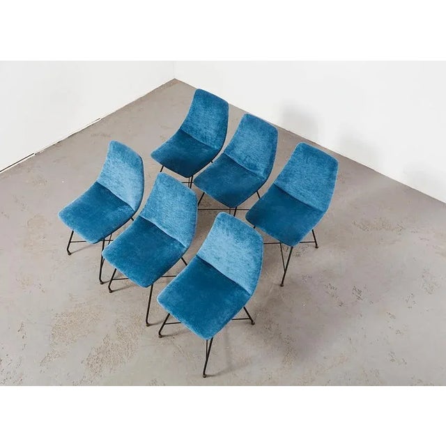 Aster Dining Chairs by Augusto Bozzi for Saporiti, Italy, 1950s, Set of 6 For Sale - Image 6 of 13