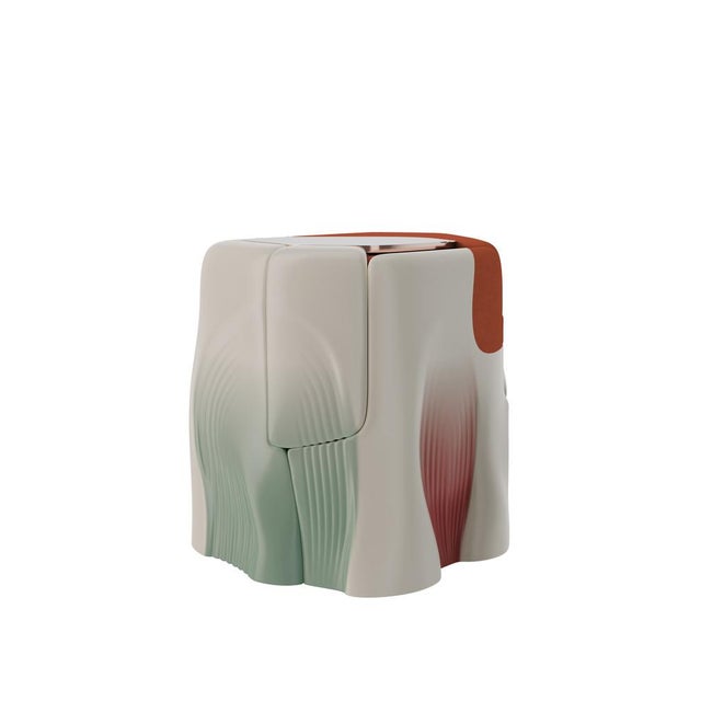 Glass Surreal Vanity Set by Malabar, Set of 2 For Sale - Image 7 of 18